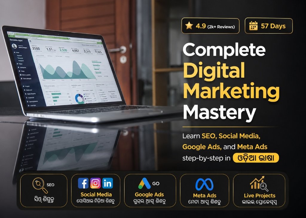 Complete Digital Marketing Mastery in Odia